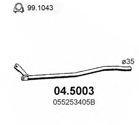 Труба выхлопного газа ASSO 04.5003