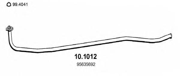 Труба выхлопного газа ASSO 101012