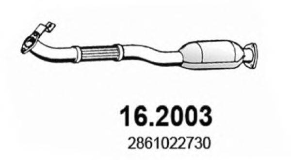 Предглушитель выхлопных газов ASSO 16.2003