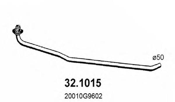 Труба выхлопного газа ASSO 32.1015