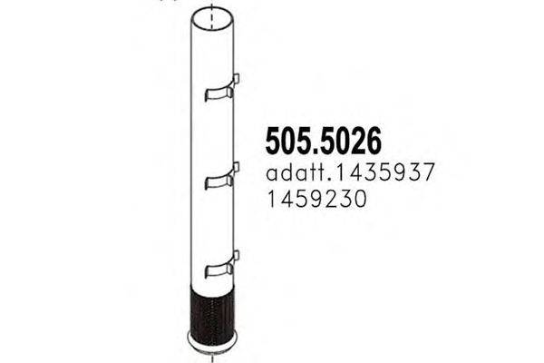 Труба выхлопного газа ASSO 505.5026