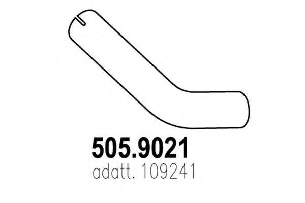 Труба выхлопного газа ASSO 505.9021