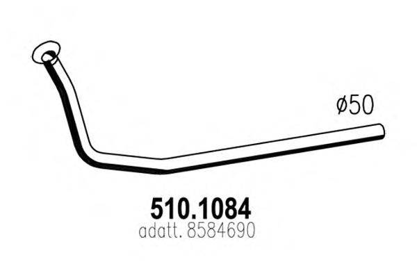 Труба выхлопного газа ASSO 510.1084