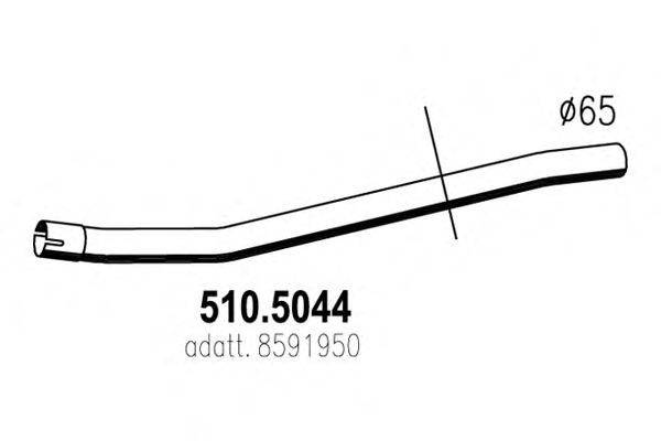 Труба выхлопного газа ASSO 510.5044