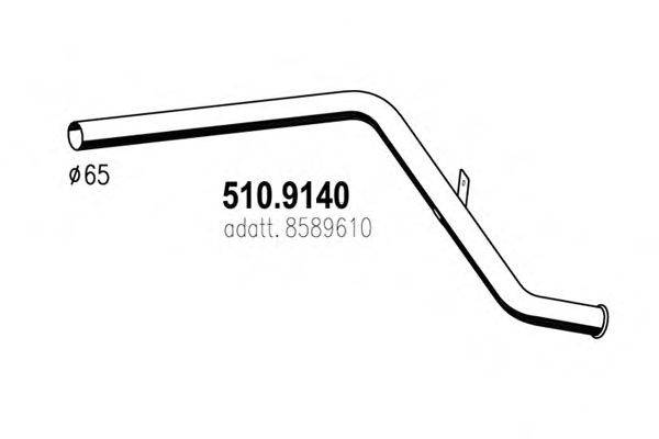 Труба выхлопного газа DINEX 28638