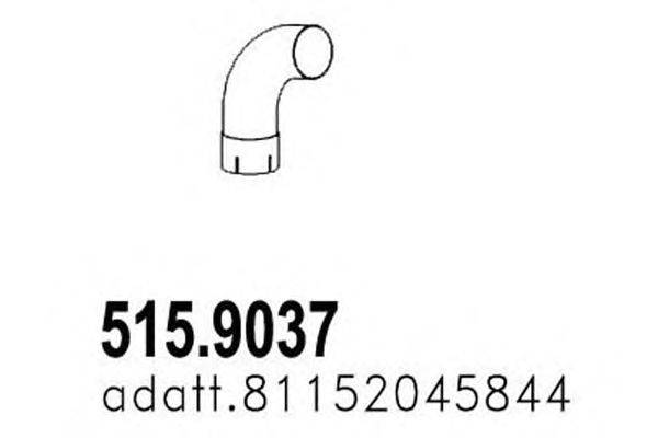 Труба выхлопного газа ASSO 515.9037