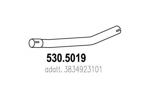 Труба выхлопного газа ASSO 530.5019