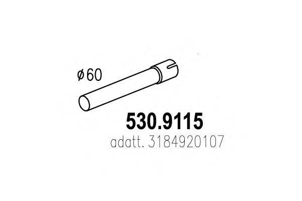 Труба выхлопного газа ASSO 530.9115