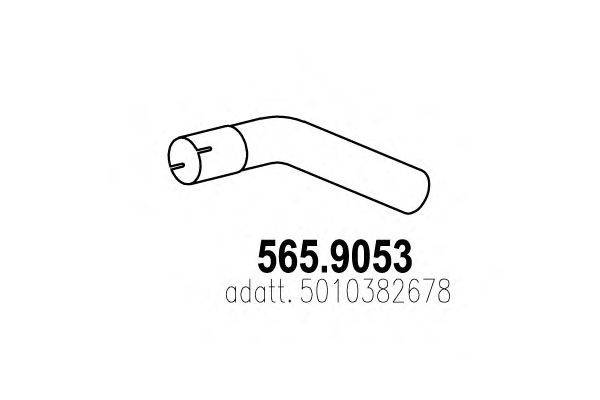 Труба выхлопного газа ASSO 565.9053