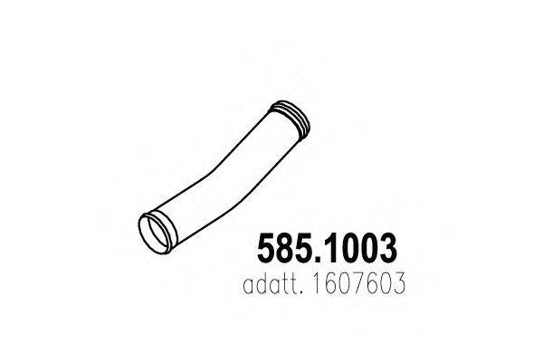 Труба выхлопного газа ASSO 585.1003