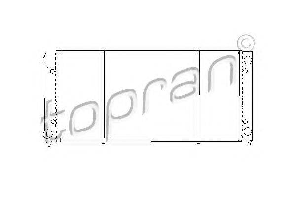 Радиатор, охлаждение двигателя TOPRAN 103446