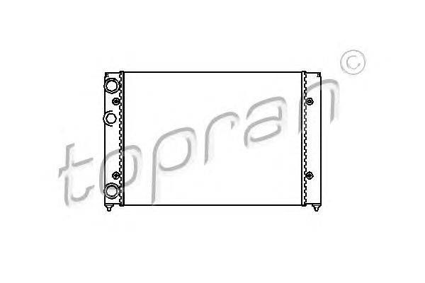 Радиатор, охлаждение двигателя TOPRAN 103985