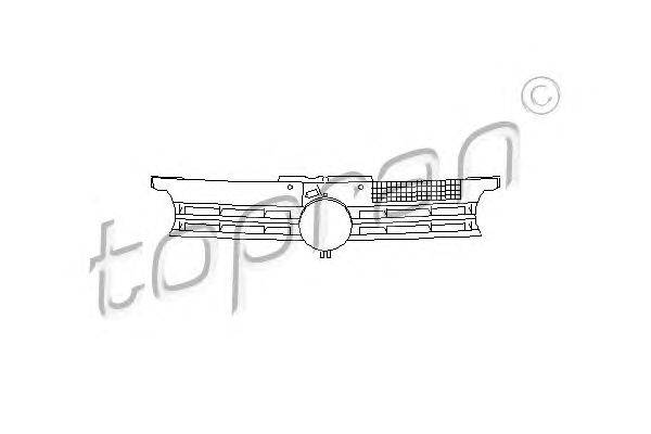 Решетка радиатора TOPRAN 108 402