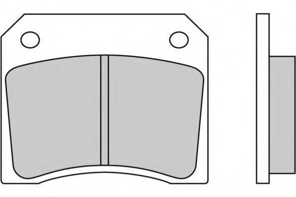 Комплект тормозных колодок, дисковый тормоз E.T.F. 20007
