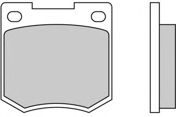 Комплект тормозных колодок, дисковый тормоз E.T.F. 12-0020