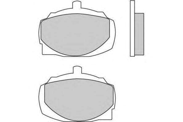 Комплект тормозных колодок, дисковый тормоз E.T.F. 20138