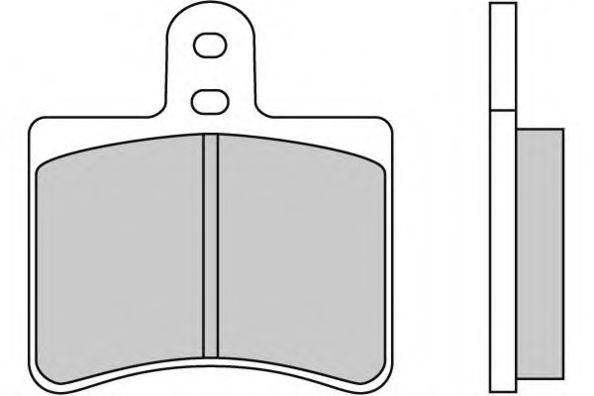 Комплект тормозных колодок, дисковый тормоз HP (ZEBRA) 2238