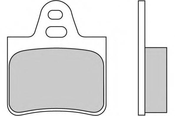 Комплект тормозных колодок, дисковый тормоз E.T.F. 120130