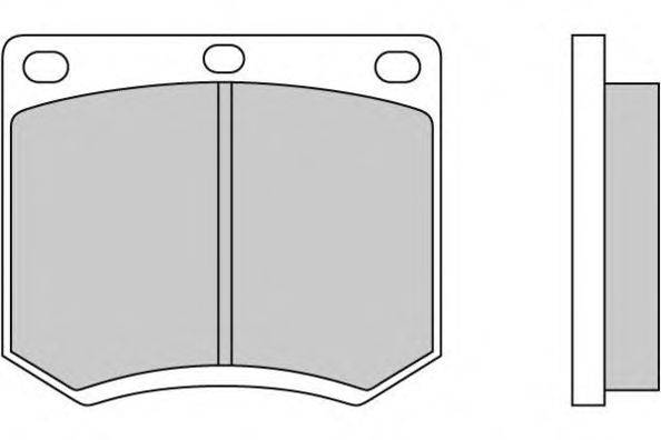 Комплект тормозных колодок, дисковый тормоз AP LP154