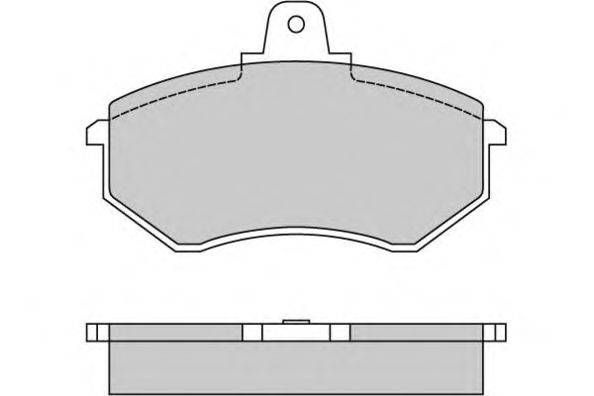 Комплект тормозных колодок, дисковый тормоз E.T.F. 20669