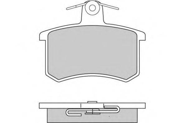 Комплект тормозных колодок, дисковый тормоз E.T.F. 120187
