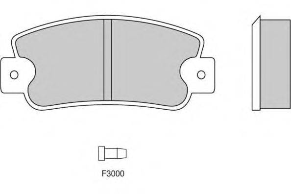 Комплект тормозных колодок, дисковый тормоз AP LP353
