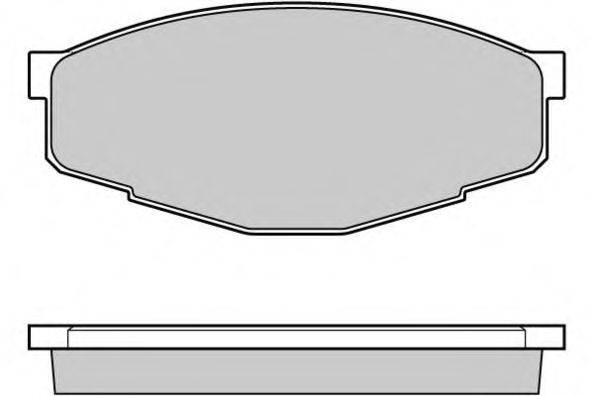 Комплект тормозных колодок, дисковый тормоз E.T.F. 12-0232
