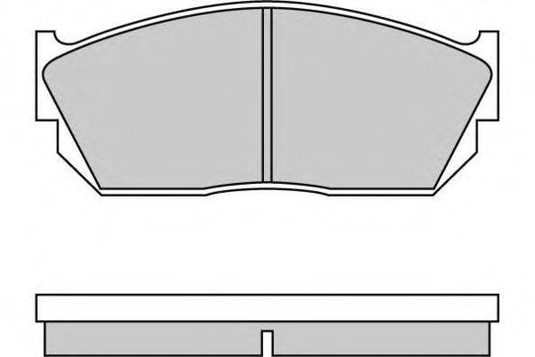 Комплект тормозных колодок, дисковый тормоз E.T.F. 12-0245
