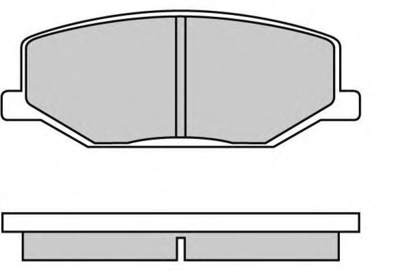 Комплект тормозных колодок, дисковый тормоз E.T.F. 120278