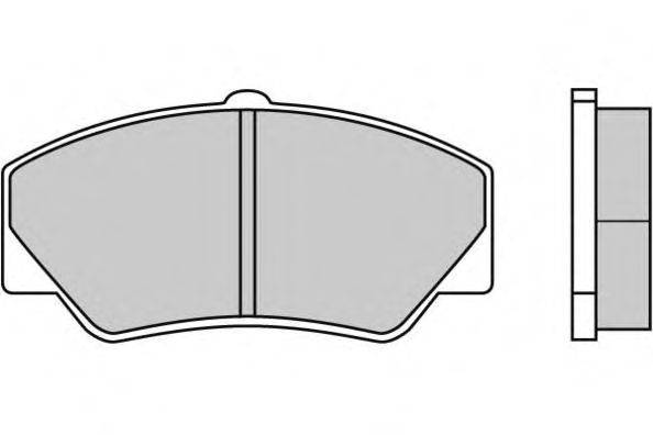 Комплект тормозных колодок, дисковый тормоз E.T.F. 120316
