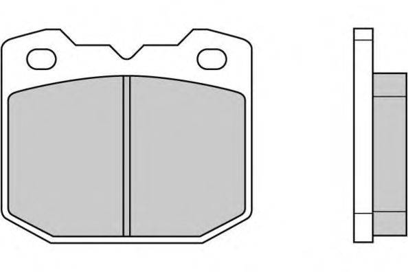 Комплект тормозных колодок, дисковый тормоз E.T.F. 12-0318