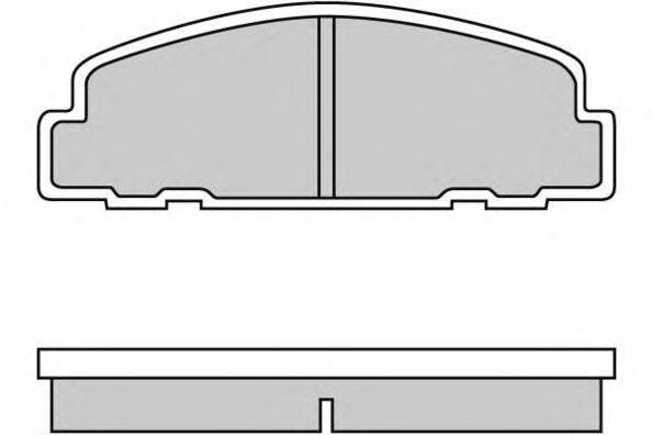 Комплект тормозных колодок, дисковый тормоз E.T.F. 12-0329