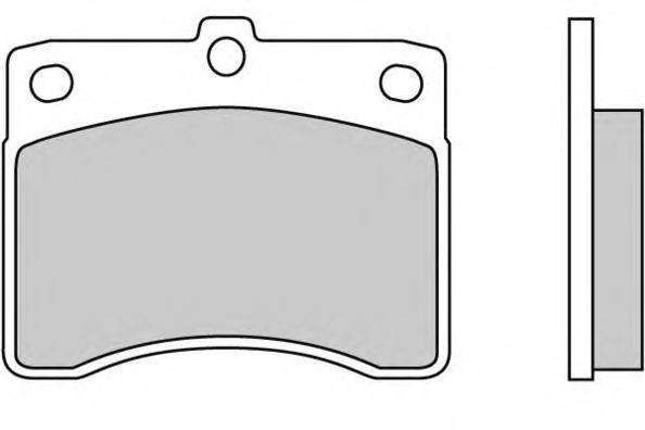 Комплект тормозных колодок, дисковый тормоз E.T.F. 120353