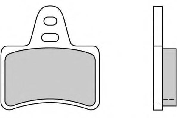 Комплект тормозных колодок, дисковый тормоз E.T.F. 12-0356