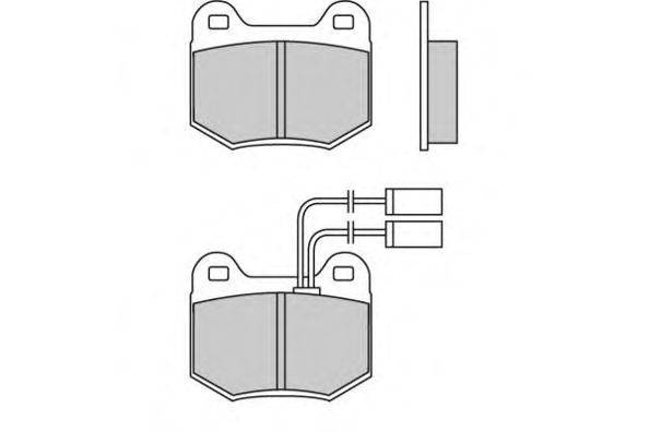Комплект тормозных колодок, дисковый тормоз E.T.F. 20942