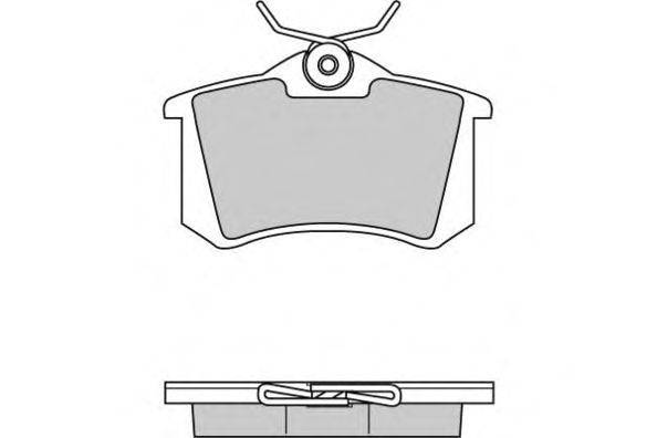 Комплект тормозных колодок, дисковый тормоз E.T.F. 12-0414
