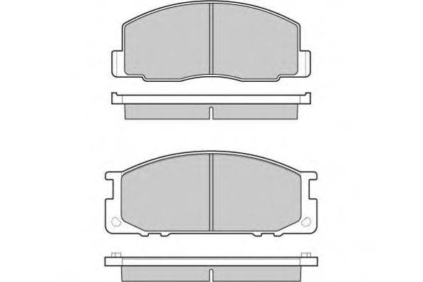 Комплект тормозных колодок, дисковый тормоз E.T.F. 120435