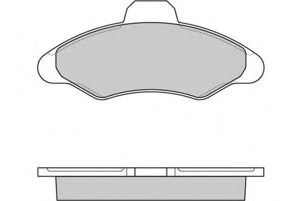 Комплект тормозных колодок, дисковый тормоз E.T.F. 12-0462