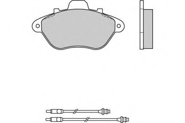 Комплект тормозных колодок, дисковый тормоз E.T.F. 120465