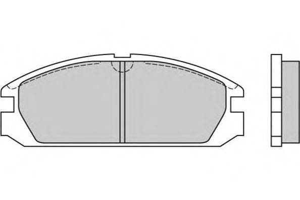 Комплект тормозных колодок, дисковый тормоз E.T.F. 12-0503