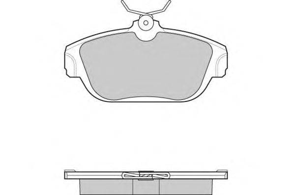 Комплект тормозных колодок, дисковый тормоз E.T.F. 120505