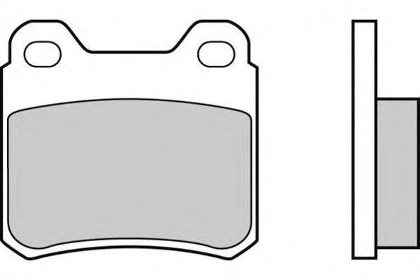 Комплект тормозных колодок, дисковый тормоз E.T.F. 21026