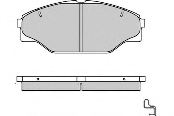 Комплект тормозных колодок, дисковый тормоз E.T.F. 120617