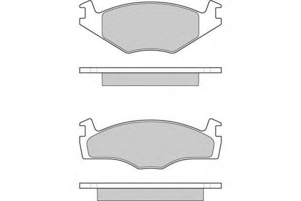 Комплект тормозных колодок, дисковый тормоз AP LP979