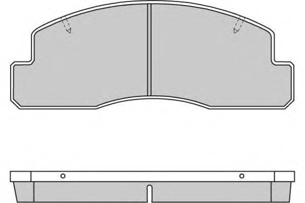 Комплект тормозных колодок, дисковый тормоз E.T.F. 23306
