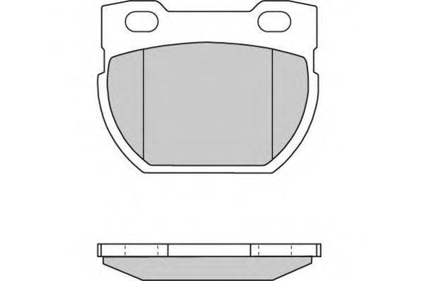 Комплект тормозных колодок, дисковый тормоз E.T.F. 12-0716