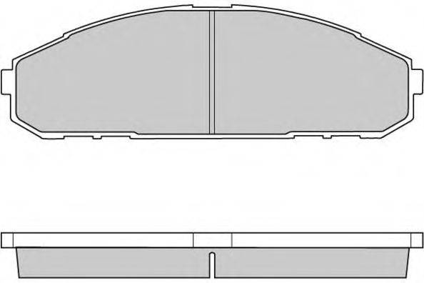 Комплект тормозных колодок, дисковый тормоз E.T.F. 120762