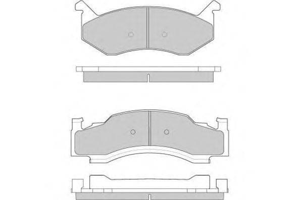Комплект тормозных колодок, дисковый тормоз E.T.F. 12-0794