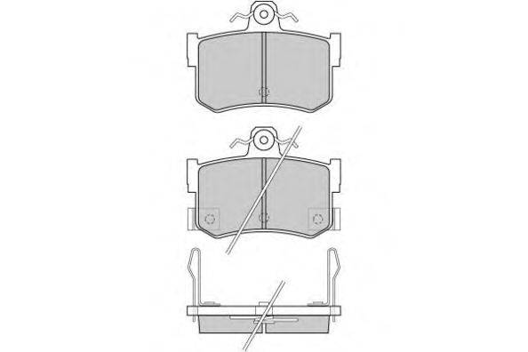Комплект тормозных колодок, дисковый тормоз E.T.F. 12-0818