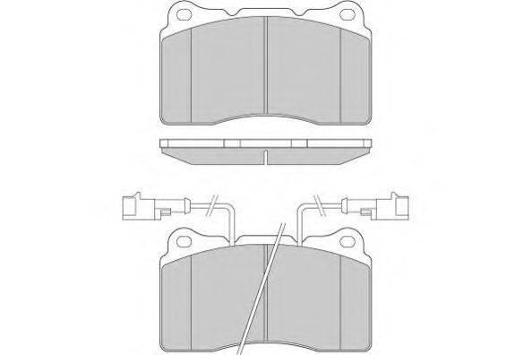 Комплект тормозных колодок, дисковый тормоз E.T.F. 12-0836